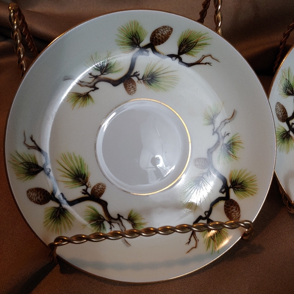 NARUMI SHASTA PINE 1958 TEA CUP & SAUCER LOT OF 3 - Picture 8 of 8